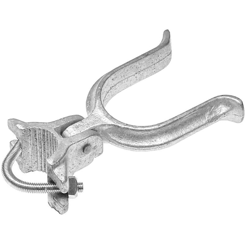 Jake Sales 1-7/8" x 4" Chain Link Fence Gate Fork Latch - Commercial Heavy Duty - Malleable - Galvanized Gate Latch with Hole for Padlock - Image 1